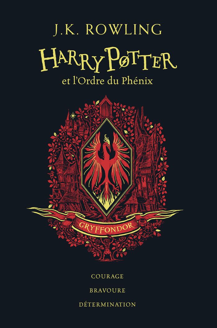 Couverture du livre « Harry Potter et l'ordre du Phénix : gryffondor : courage, bravoure, détermination » de J. K. Rowling, librairie Les Contes Infusés à Corte
