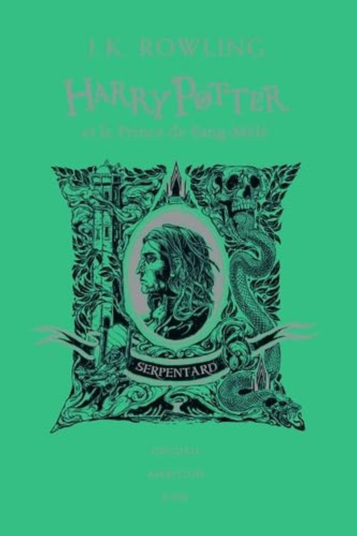 Couverture du livre « Harry Potter et le prince de sang-mêlé : Serpentard » de J. K. Rowling, librairie Les Contes Infusés à Corte