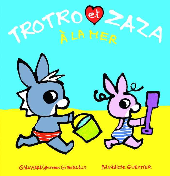 Couverture du livre « Trotro et Zaza à la mer » de Bénédicte Guettier, librairie Les Contes Infusés à Corte