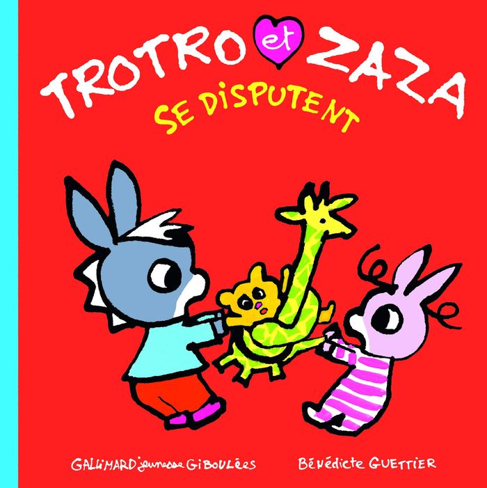 Couverture du livre « Trotro et Zaza se disputent » de Bénédicte Guettier, librairie Les Contes Infusés à Corte
