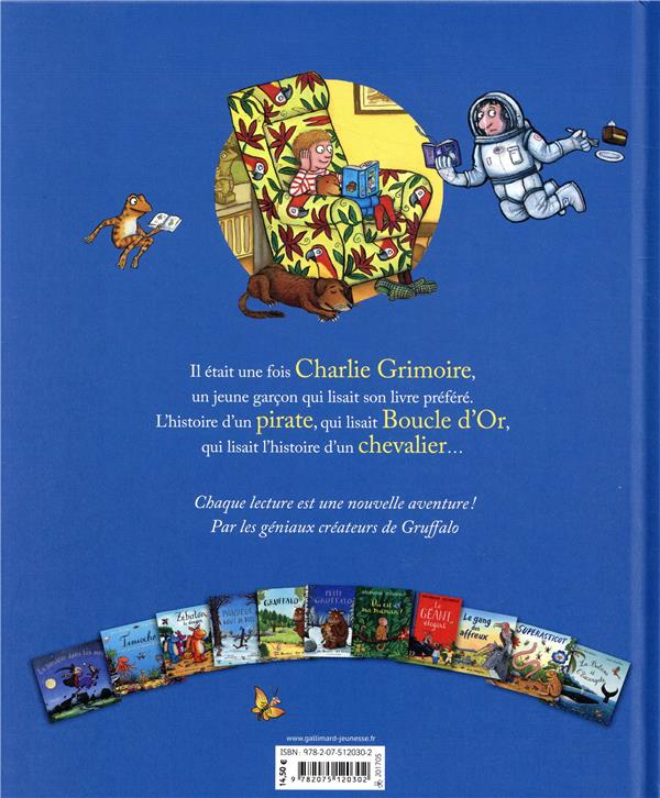 Quatrième de couverture de « Les histoires à tiroirs de Charlie Grimoire »