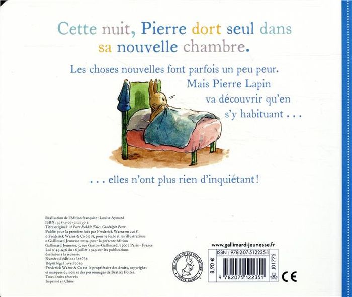 Quatrième de couverture de « Bonne nuit Pierre »