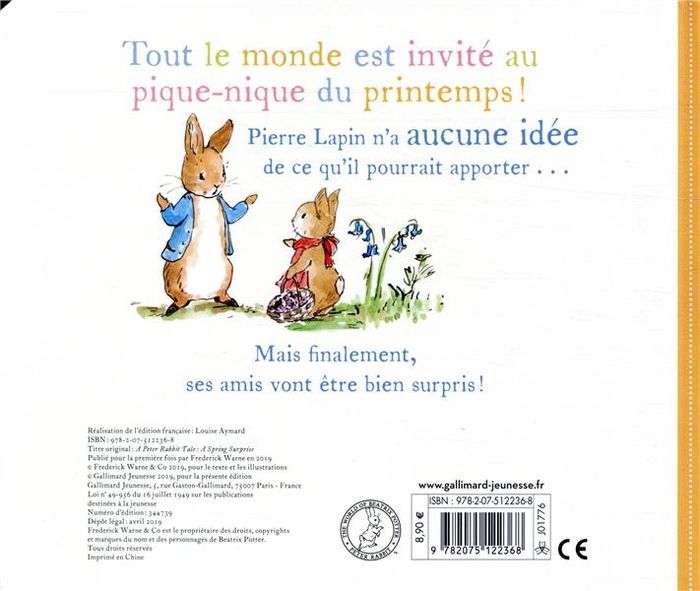 Quatrième de couverture de « La surprise du printemps »