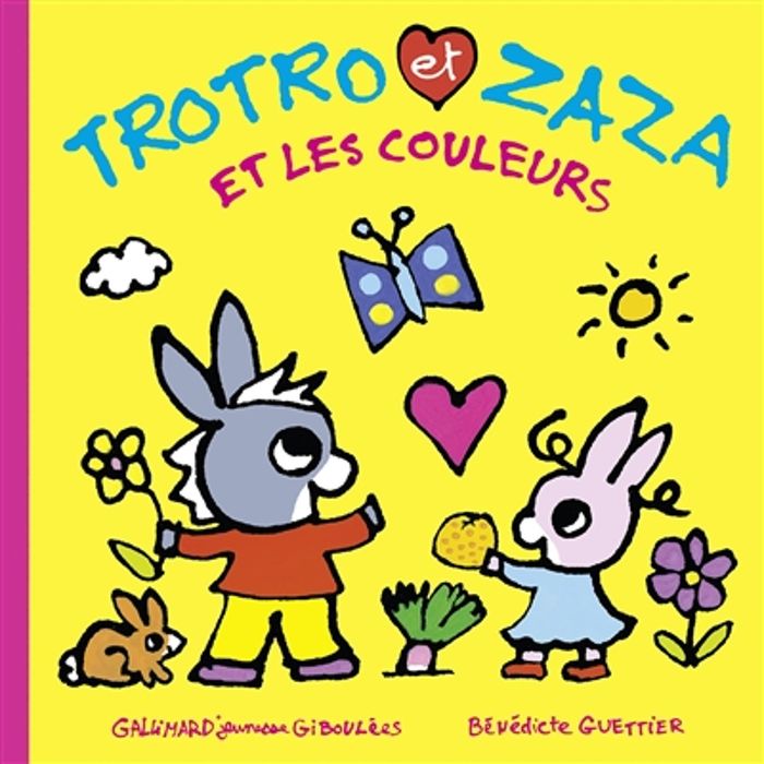 Couverture du livre « Trotro et Zaza et les couleurs » de Bénédicte Guettier, librairie Les Contes Infusés à Corte
