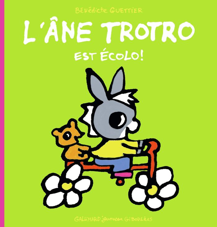 Couverture du livre « L'âne Trotro est écolo ! » de Bénédicte Guettier, librairie Les Contes Infusés à Corte