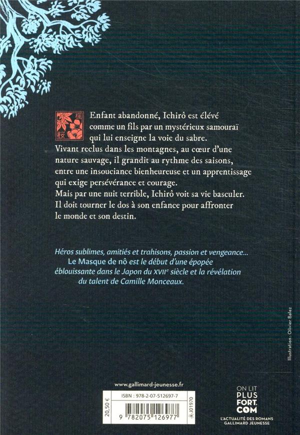 Quatrième de couverture de « Le masque de nô »