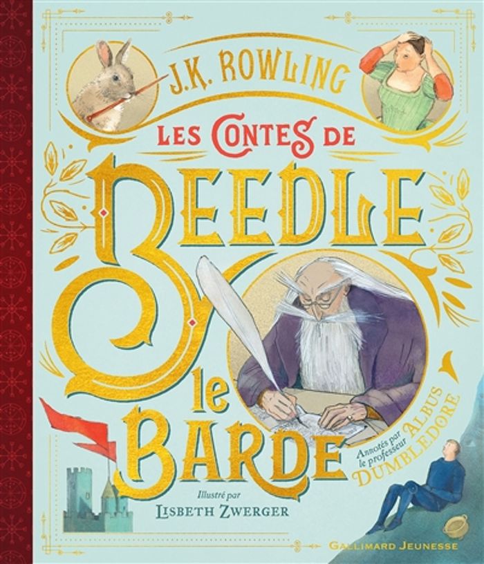 Couverture du livre « Les contes de Beedle le barde : notes du professeur Albus Dumbledore, traduit des runes originales par Hermione Granger » de J. K. Rowling, librairie Les Contes Infusés à Corte