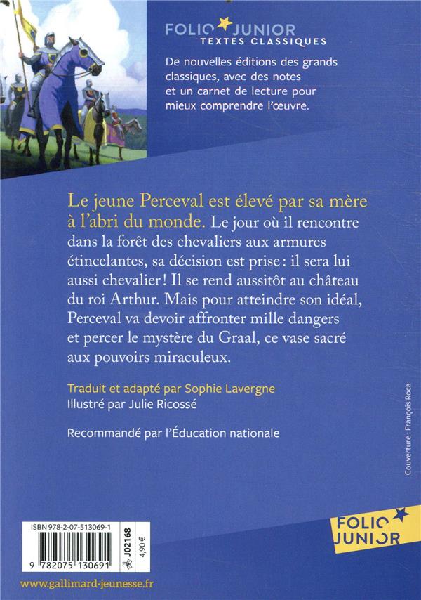 Quatrième de couverture de « Perceval ou Le conte du Graal »