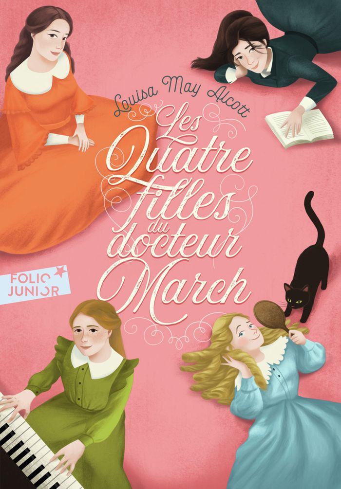 Couverture du livre « LES QUATRE FILLES DU DOCTEUR MARCH » de Alcott Louisa May, librairie Les Contes Infusés à Corte