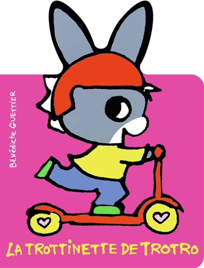 Couverture du livre « La trottinette de Trotro » de Bénédicte Guettier, librairie Les Contes Infusés à Corte
