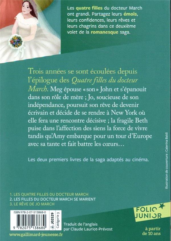 Quatrième de couverture de « LES FILLES DU DOCTEUR MARCH SE MARIENT »