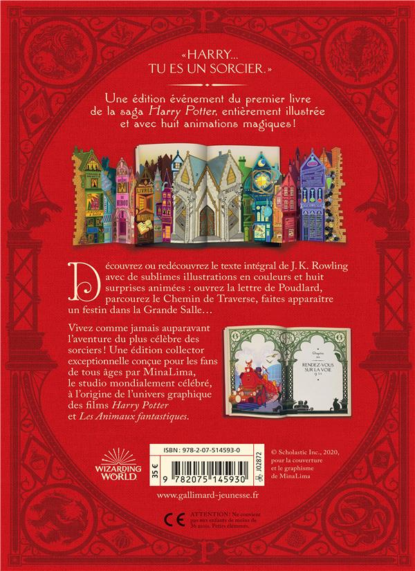 Quatrième de couverture de « Harry Potter à l'école des sorciers »