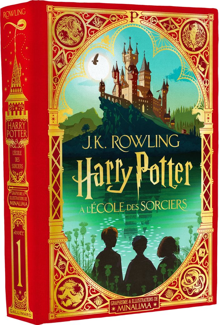 Couverture du livre « Harry Potter à l'école des sorciers » de J. K. Rowling, librairie Les Contes Infusés à Corte