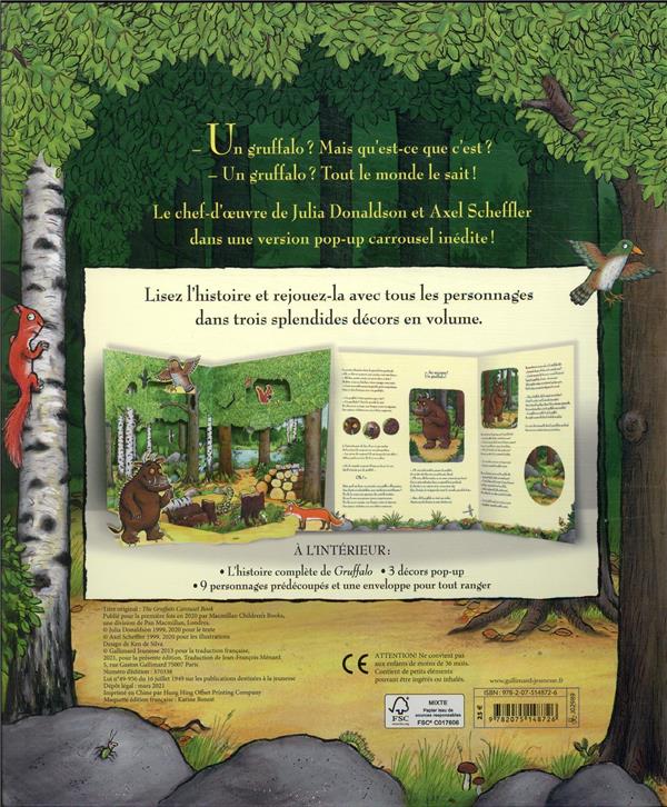 Quatrième de couverture de « Gruffalo : le livre carrousel »