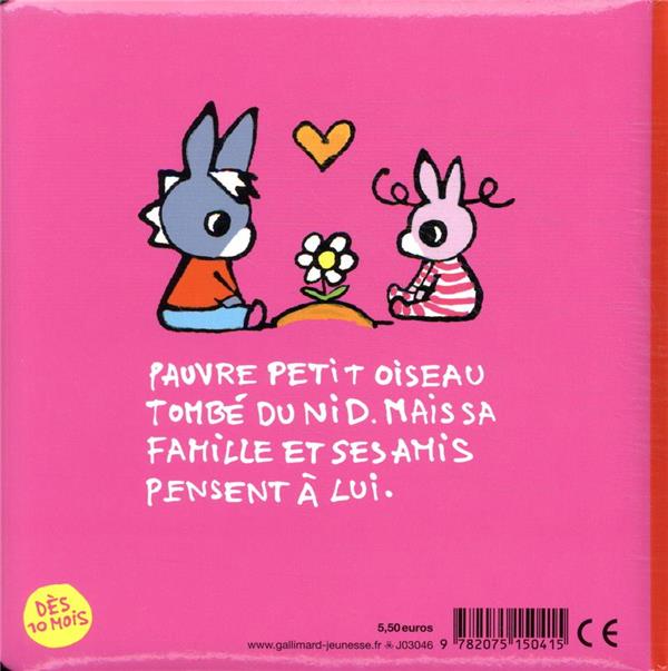 Quatrième de couverture de « Trotro et Zaza et la mort du petit oiseau »