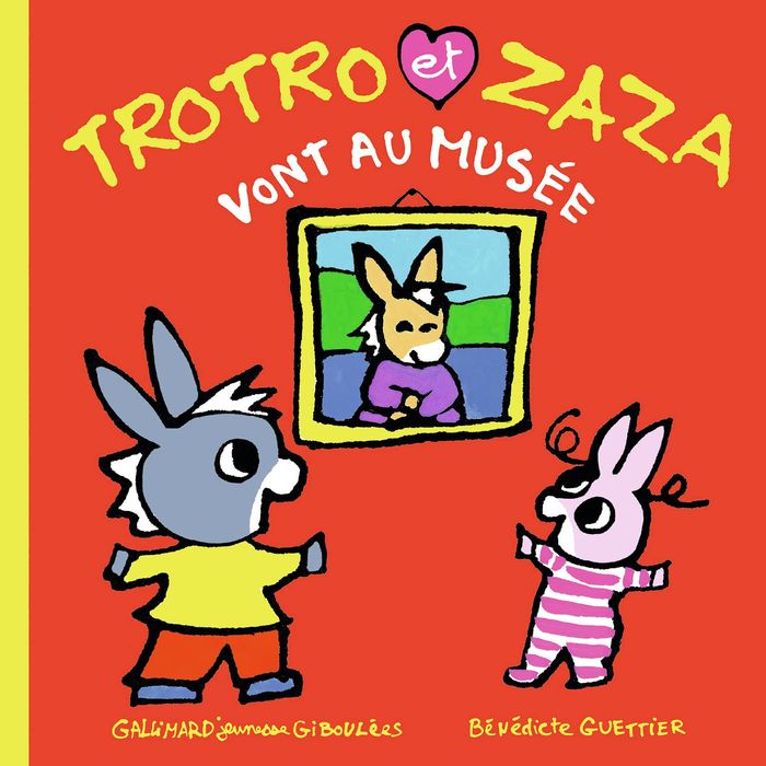 Couverture du livre « Trotro et Zaza vont au musée » de Bénédicte Guettier, librairie Les Contes Infusés à Corte