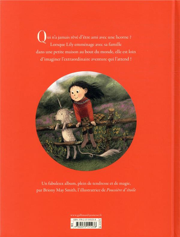 Quatrième de couverture de « MON AMIE LA LICORNE »