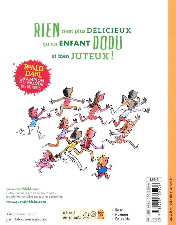Quatrième de couverture de « L'énorme crocodile »