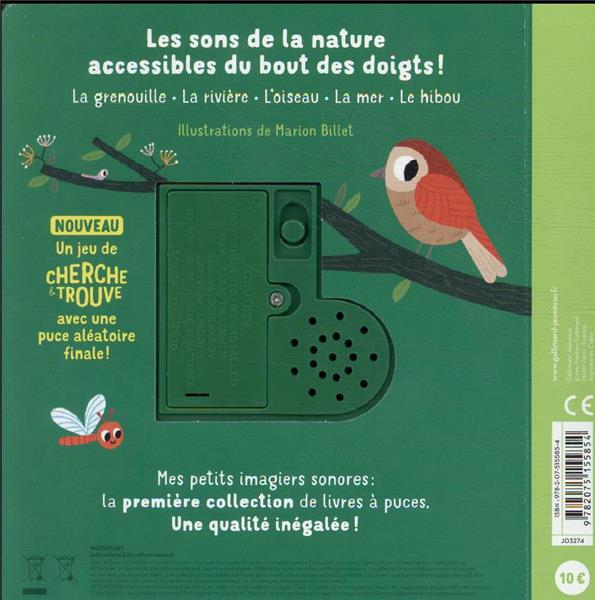 Quatrième de couverture de « LA NATURE - DES SONS A ECOUTER, DES IMAGES A REGARDER »