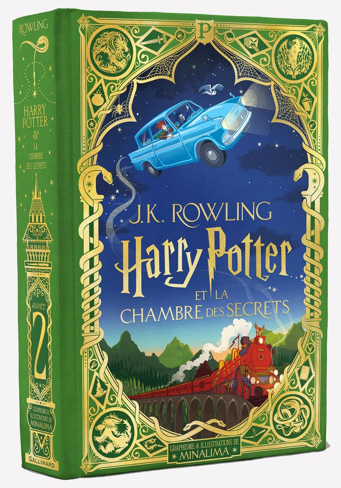 Couverture du livre « Harry Potter et la chambre des secrets » de J. K. Rowling, librairie Les Contes Infusés à Corte