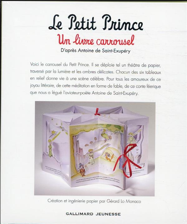 Quatrième de couverture de « Le Petit prince : un livre carrousel »