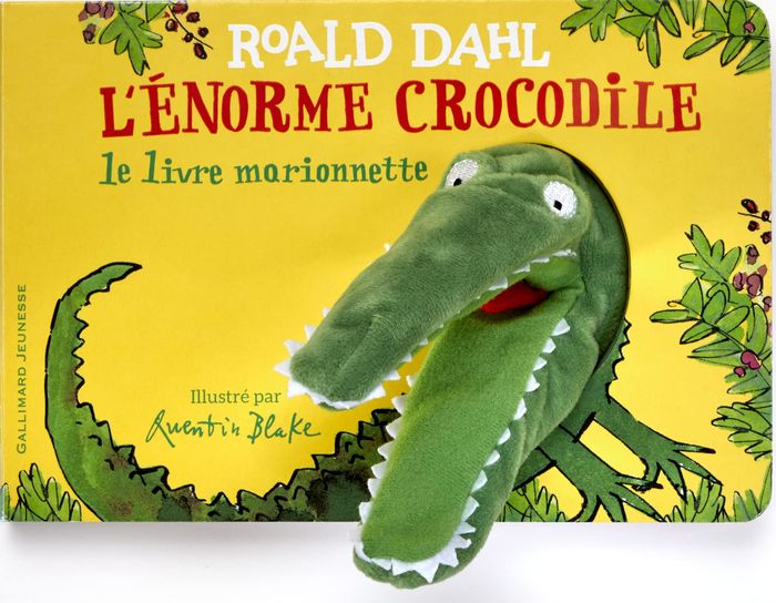 Couverture du livre « L'énorme crocodile » de Roald Dahl, librairie Les Contes Infusés à Corte