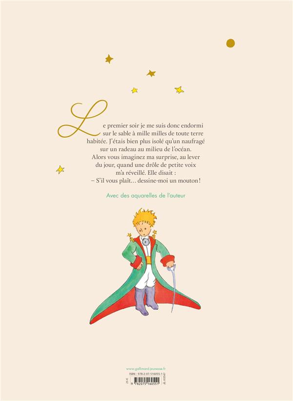 Quatrième de couverture de « Le Petit prince »