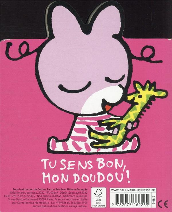 Quatrième de couverture de « Le doudou de Bébé Zaza »