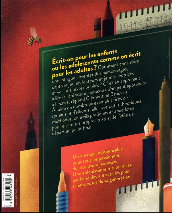 Quatrième de couverture de « Écrire comme une abeille : la littérature jeunesse, de la lecture à l'écriture »