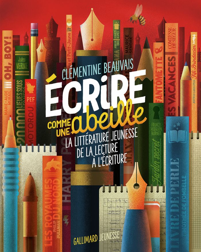 Couverture du livre « Écrire comme une abeille : la littérature jeunesse, de la lecture à l'écriture » de Clémentine Beauvais, librairie Les Contes Infusés à Corte