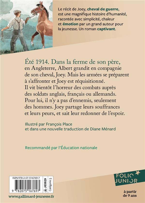 Quatrième de couverture de « CHEVAL DE GUERRE »
