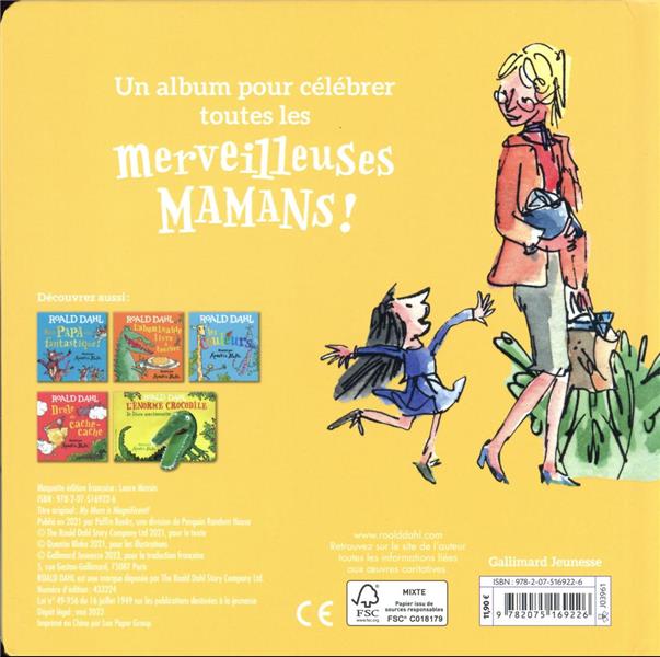 Quatrième de couverture de « Ma maman est merveilleuse ! »