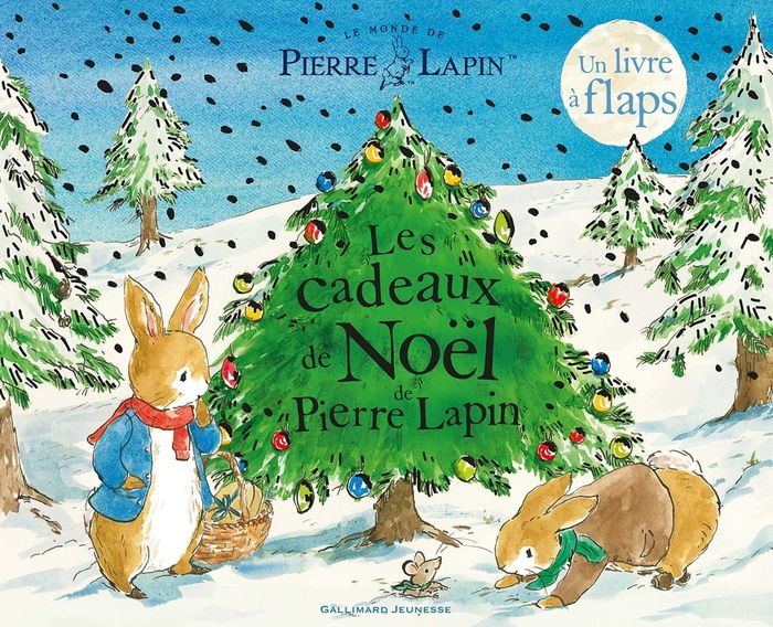 Couverture du livre « Les cadeaux de Noël de Pierre Lapin » de d'après les livres de Beatrix Potter, librairie Les Contes Infusés à Corte
