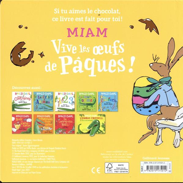 Quatrième de couverture de « Vive les oeufs de Pâques ! »
