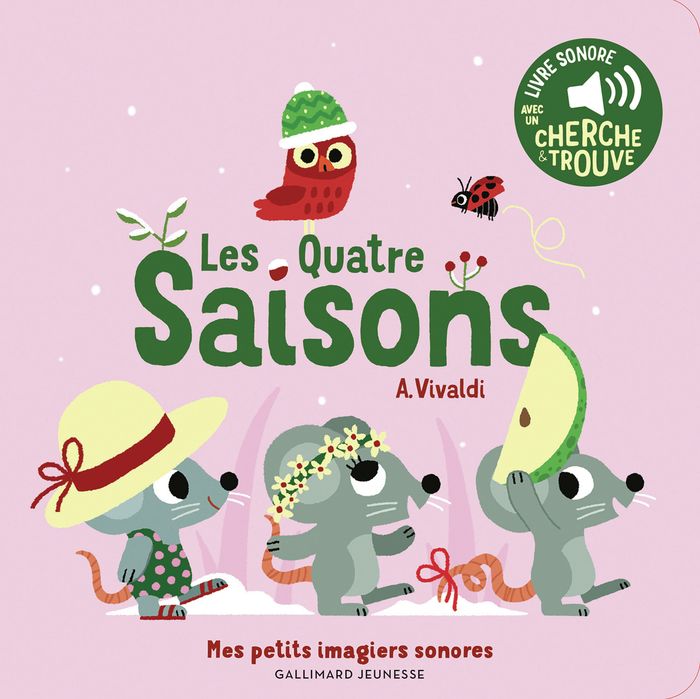 Couverture du livre « Les Quatre Saisons - Vivaldi : Des sons à écouter, des images à regarder », librairie Les Contes Infusés à Corte