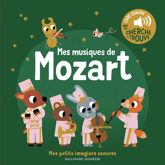 Couverture du livre « MES MUSIQUES DE MOZART - DES SONS A ECOUTER, DES IMAGES A REGARDER », librairie Les Contes Infusés à Corte