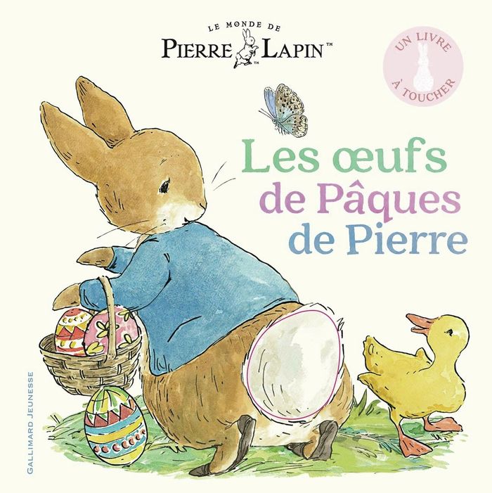 Couverture du livre « Les oeufs de Pâques de Pierre : un livre à toucher » de [d'après les personnages de Beatrix Potter], librairie Les Contes Infusés à Corte