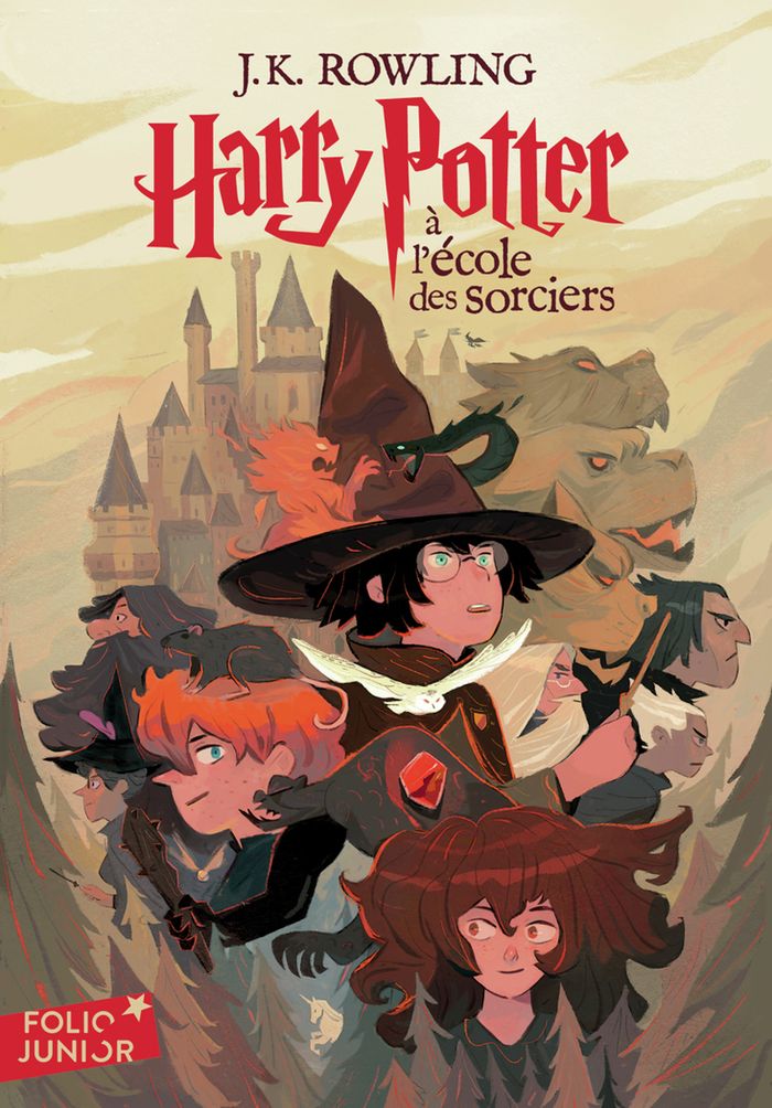 Couverture du livre « HARRY POTTER - I - HARRY POTTER A L'ECOLE DES SORCIERS » de J.K. Rowling, librairie Les Contes Infusés à Corte