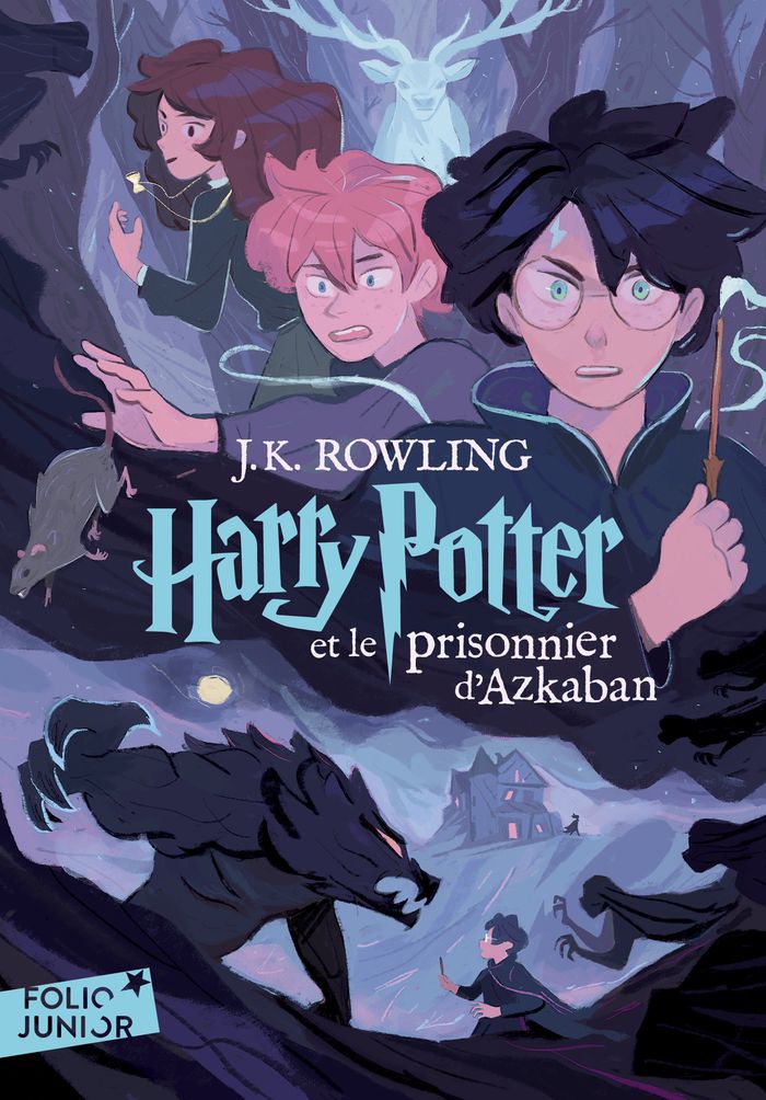 Couverture du livre « HARRY POTTER - III - HARRY POTTER ET LE PRISONNIER D'AZKABAN » de J.K. Rowling, librairie Les Contes Infusés à Corte