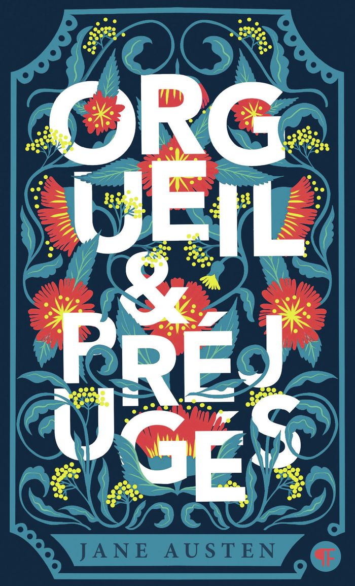 Couverture du livre « Orgueil et préjugés » de Jane Austen, librairie Les Contes Infusés à Corte