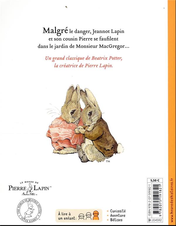 Quatrième de couverture de « Jeannot Lapin »