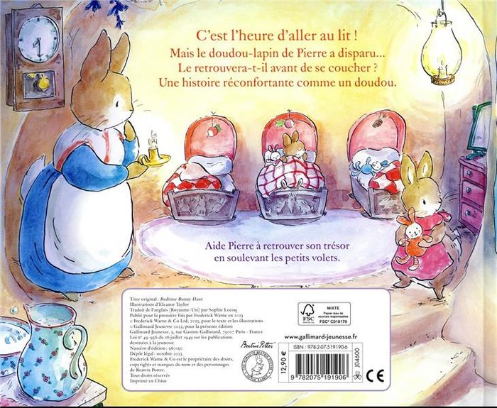 Quatrième de couverture de « Un doudou pour dormir »