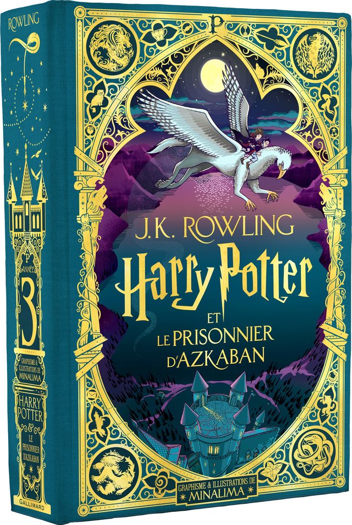 Couverture du livre « Harry Potter et le prisonnier d'Azkaban », librairie Les Contes Infusés à Corte