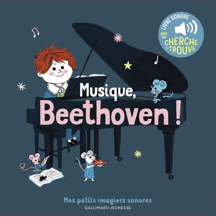 Couverture du livre « MUSIQUE, BEETHOVEN ! - DES SONS A ECOUTER, DES IMAGES A REGARDER », librairie Les Contes Infusés à Corte