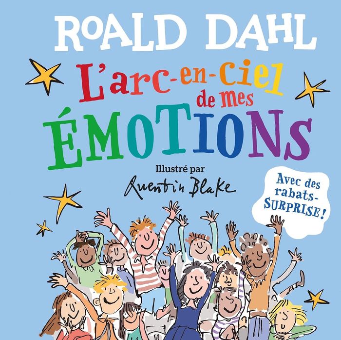 Couverture du livre « L'arc-en-ciel de mes émotions : avec des rabats-surprise ! » de Roald Dahl, librairie Les Contes Infusés à Corte