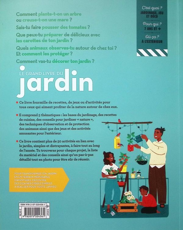 Quatrième de couverture de « Le grand livre du jardin »