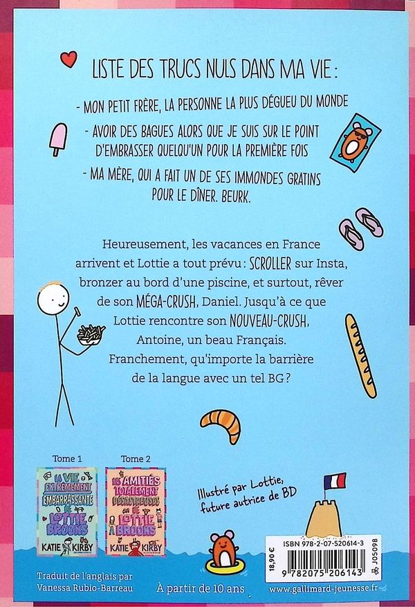 Quatrième de couverture de « LES CRUSHES MEGA-COMPLIQUES DE LOTTIE BROOKS »