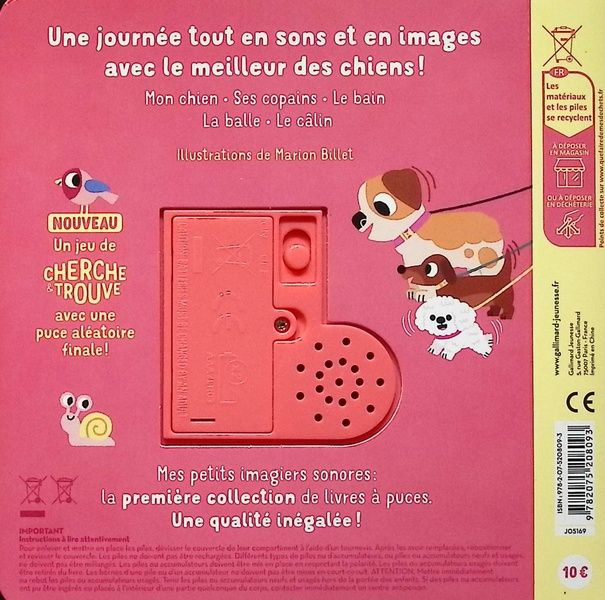 Quatrième de couverture de « MON CHIEN - DES SONS A ECOUTER, DES IMAGES A REGARDER »
