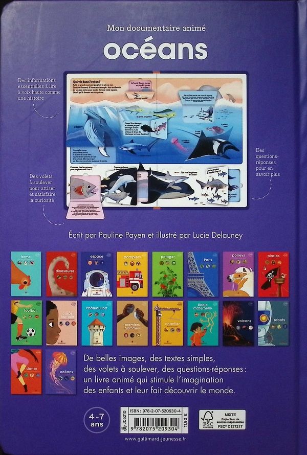 Quatrième de couverture de « Océans : comment se forment les vagues ? »