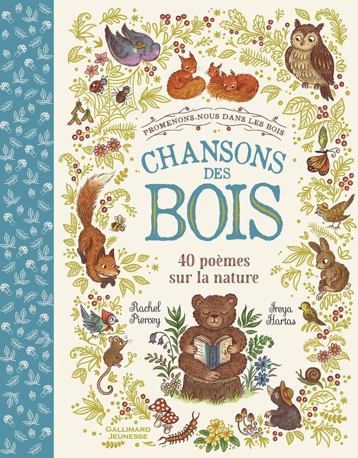 Couverture du livre « Chansons des bois : 40 poèmes sur la nature » de Rachel Piercey, librairie Les Contes Infusés à Corte